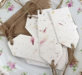 Étiquettes en Papier Ensemencé